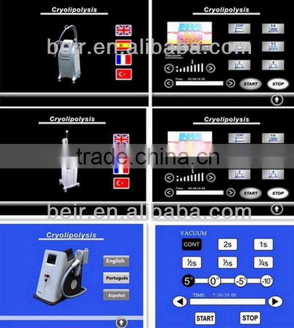 3 handpieces CRYOSHAPE fat freezing device/cryotherapy machine from beir