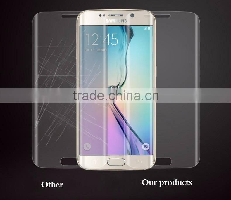 Full Cover Clear Screen Protector 0.2mm 3D Curved Toughened Film Guard Tempered Glass For Samsung Galaxy S6 Edge Plus