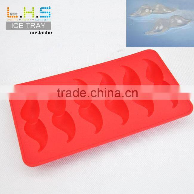 Novelty mustache wholesale ice cube tray, make your own ice tray