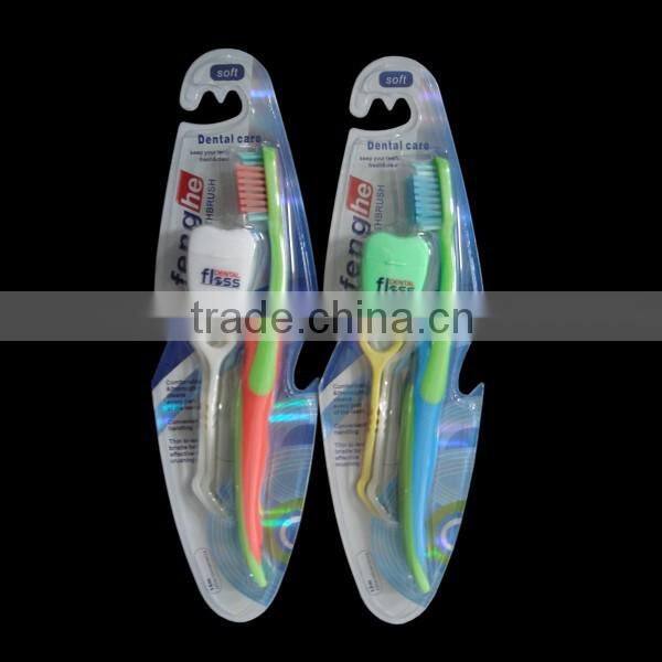 nylon bristle toothbrush with dental floss FDA
