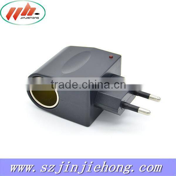 12V AC to DC EU plug converter car cigarette lighter plug converter