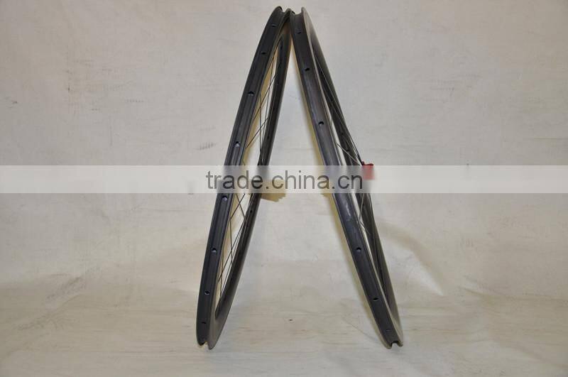 Dengfu bike, high quality carbon road wheels, carbon tubuless wheels 38*23mm