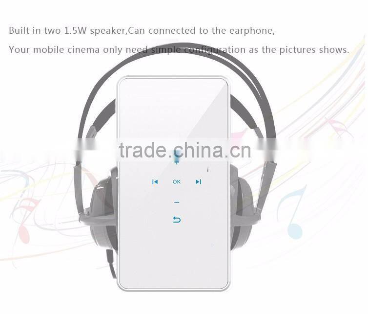 Mini Portable Projector Home Theater Office Projector wifi connect your smartphone