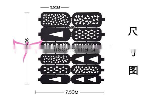 2015 new design nail stencil vinyl sticker factory price