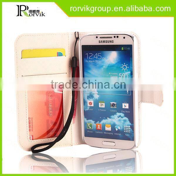2 in 1 PU Leather Cell Phone Case Sublimation Printed Technology for Samsung Galaxy S4 I9500