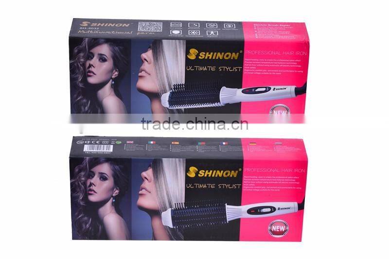2 in 1 electric professional magic hair comb straightener SH-8032