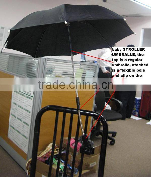Flexible Baby Stroller Umbrellas for Sun and Rain