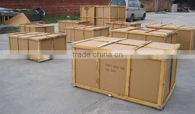 Cheap price 2 deck 4 trays gas pizza oven with ceramic stone,bakery equipment