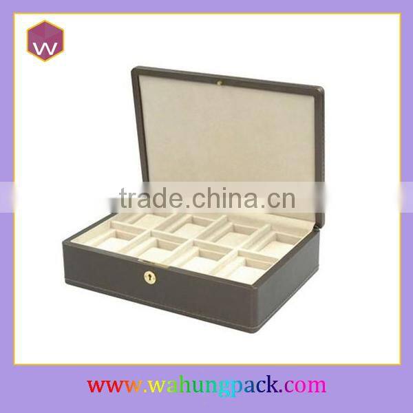 Transparent Lid Wooden 12 Slots Watch Display Box With WH-3686