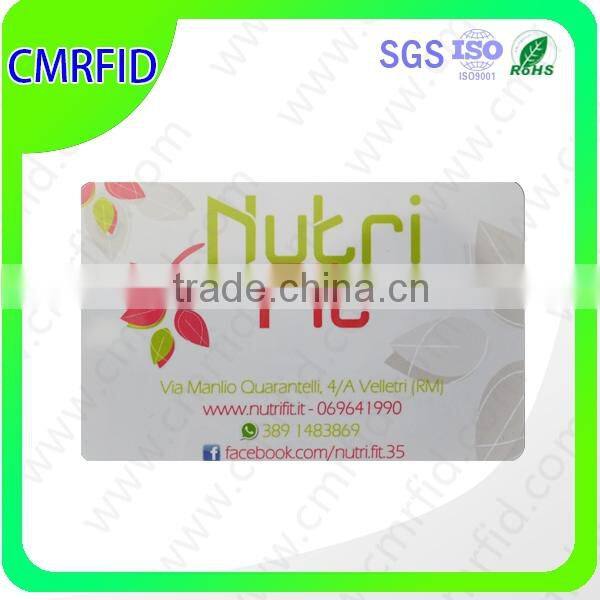 CR80 RFID NFC 13.56mhz pvc card