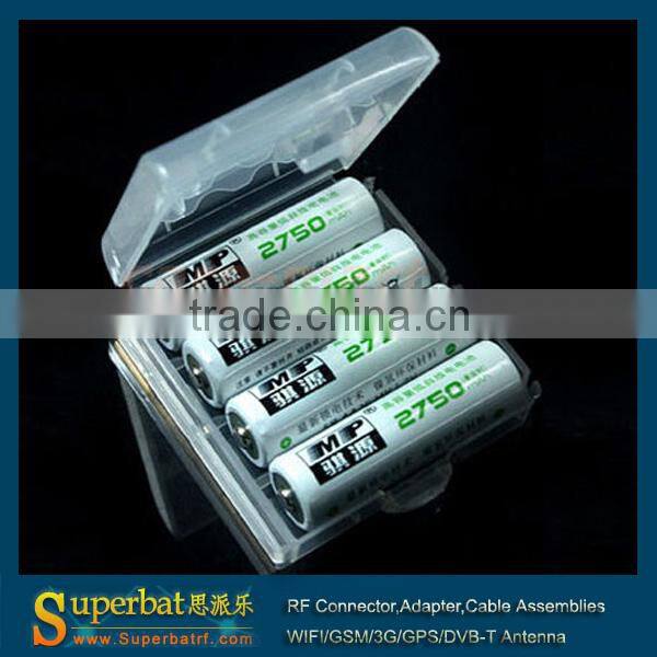 High quality Hard Plastic Battery Holder Storage Box for AA AAA Battery
