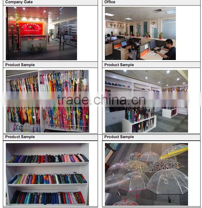 Chinese umbrella wholesaler for custom printed transprent umbrella