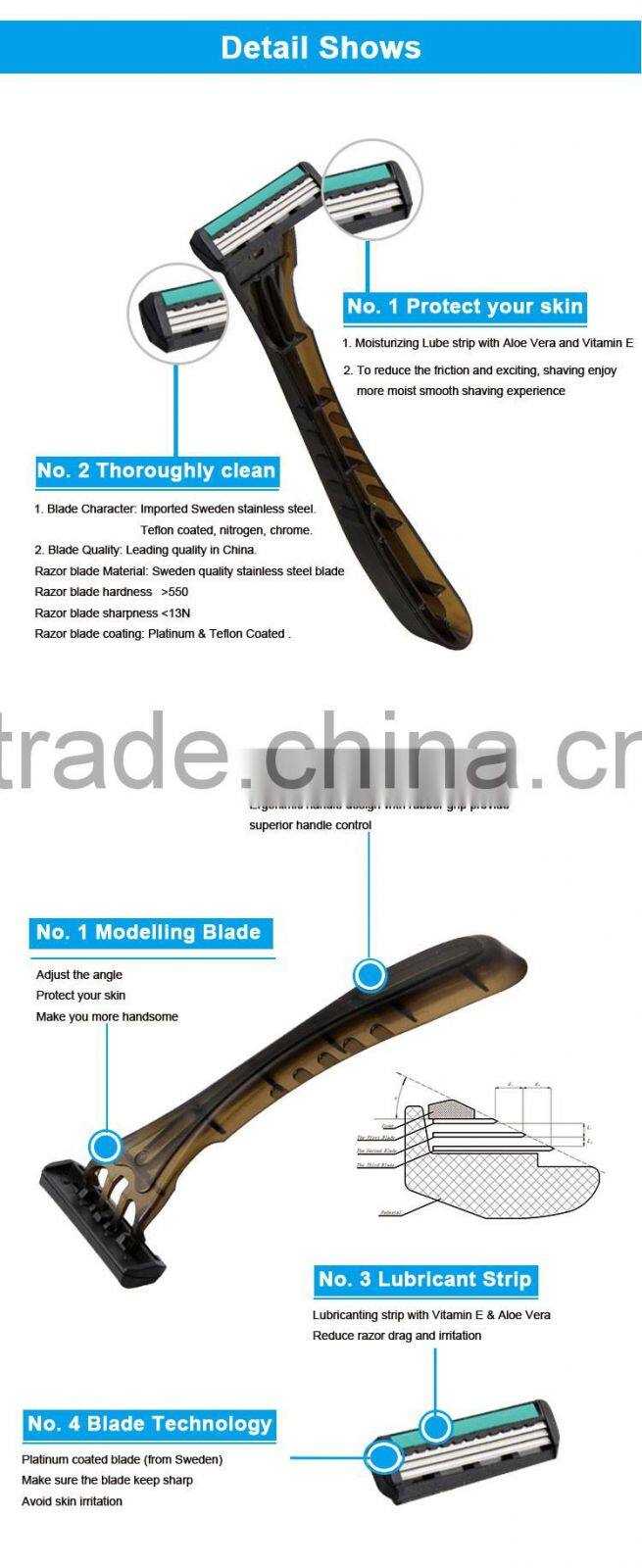 Wholesale Fashion Design Comfortable Hot Sale Brass Safety Razor