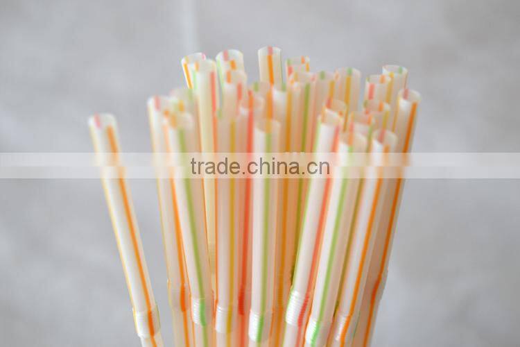 Straight plastic drinking straw