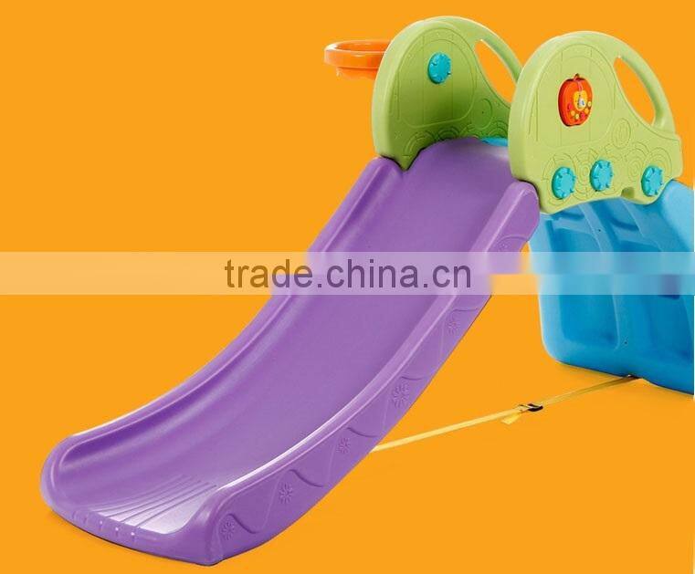 New design Indoor Plastic Foldable Slide