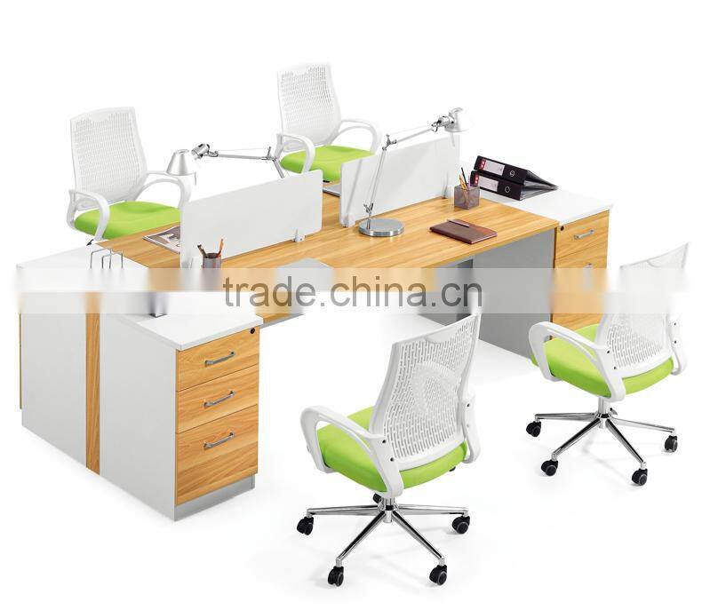 2015 Modern Wooden 4 Seats Office Partition Workstation Office Furniture