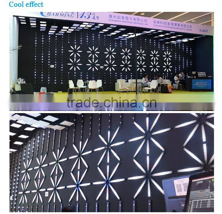 Meanwei power club night party stage flexible curtain display screen led wall decoration