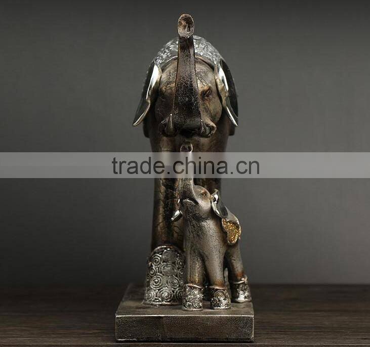 Hot sale beauty elephant resin home decoration pieces