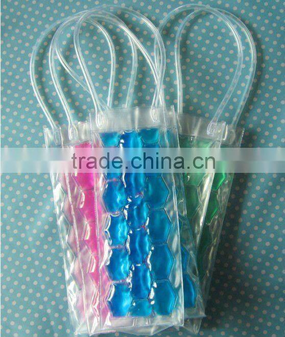 Acrylic wine cooler bucket wine bottle cooler bag for food and drink