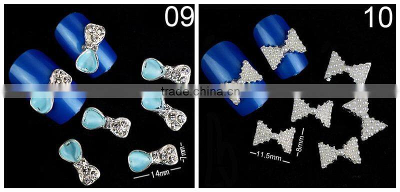 2016 New fashion butterfly opoola nail art decoration 3D nail art metal stud