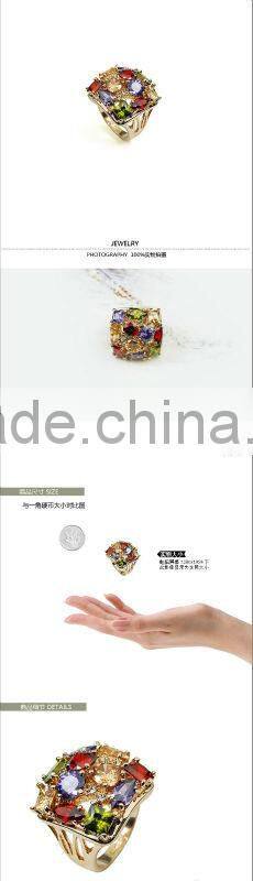 Fashion gold ring diamond rings wedding ring bridal jewelry OSFR0020