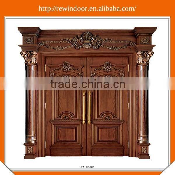 2016 Best pirce Hot sale antique carved wooden door