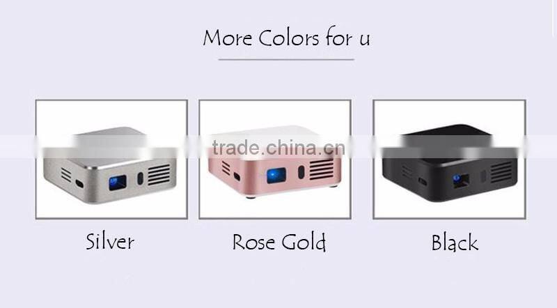 Mini Projector E05 Bluetooth Wifi Home Theater Pico Portable Pocket LED USB DLP Projector Android 4.4 Built in battery 3000mA