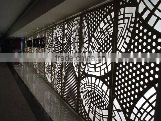 Exclusive decorative hook on perforated aluminum ceiling panel 600*1200mm