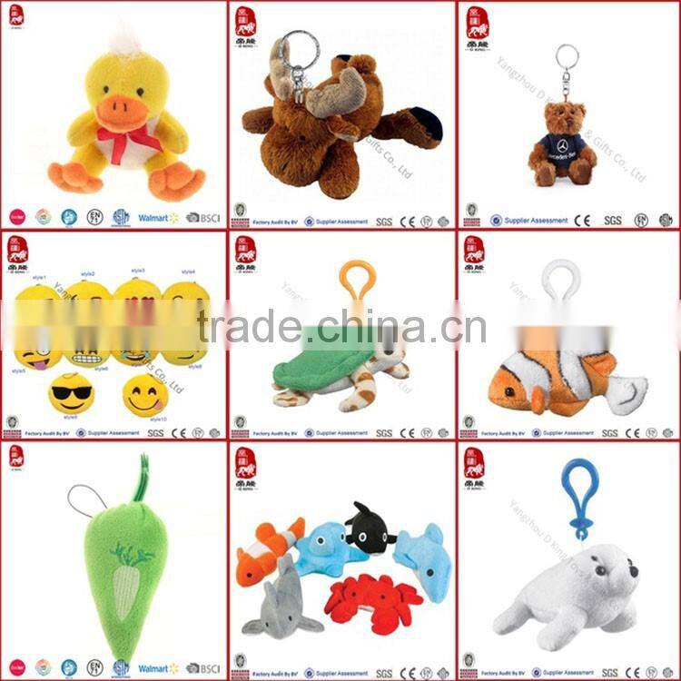 Plush teddy bear keychain wear bow tie china manufacture