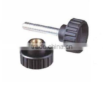 knurled head plastic machine handle