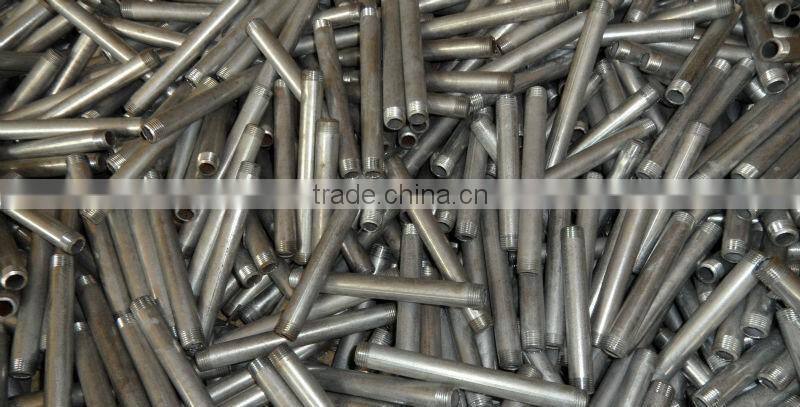 2016 hot sale black A105 thread pipe nipple