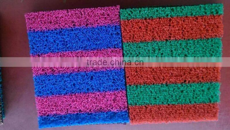 Top sale pvc coil mat double color