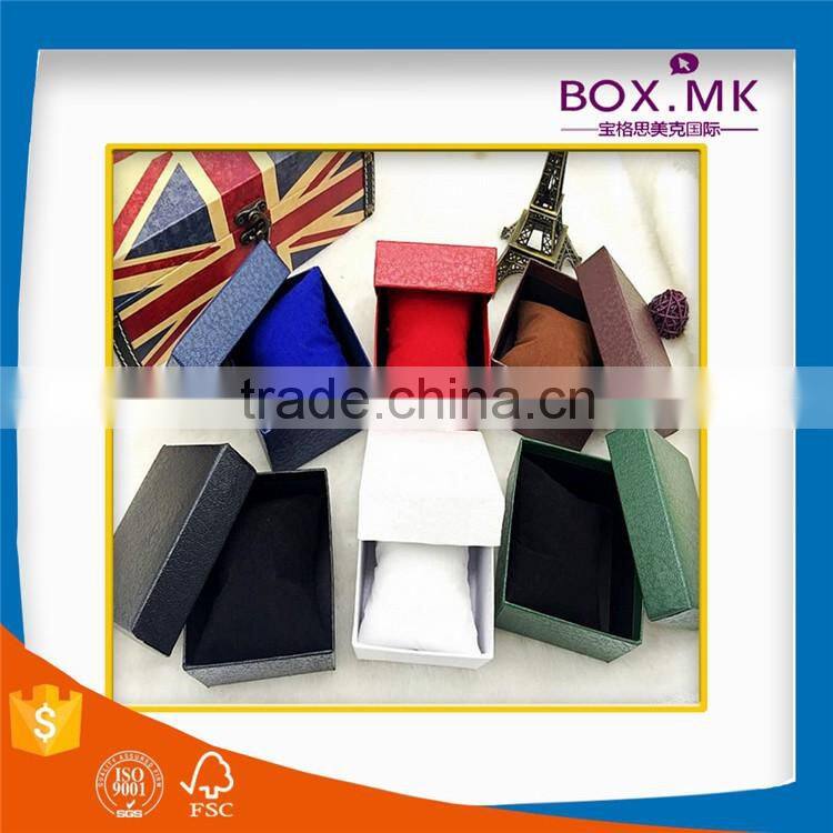 New Style Wholesale High Quality Fashionable Cheap Square Red Watch Paper Box