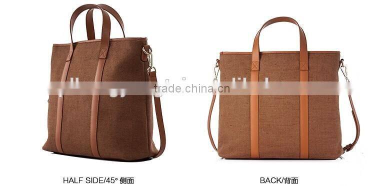 Genuine Leather and Fabric men bag leather messenger branded hand bags for women bags made of leather