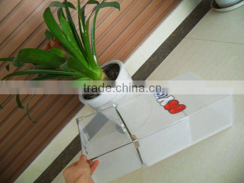 pp shoe box with drawer design/clear plastic drawer shoe box