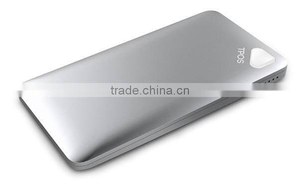 Super slim ABS 10000mAh lithium polymer power bank for smartphones