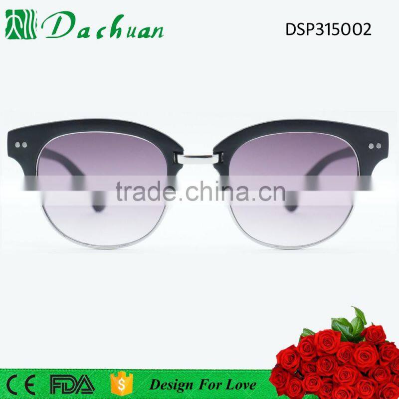 UV400 PC injection metal top grade gradient lens oakey sunglasses