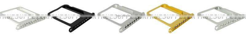New luxury design Silver Diamond Housing Middle Plate for iPhone 4S Arrow Design Golden Color