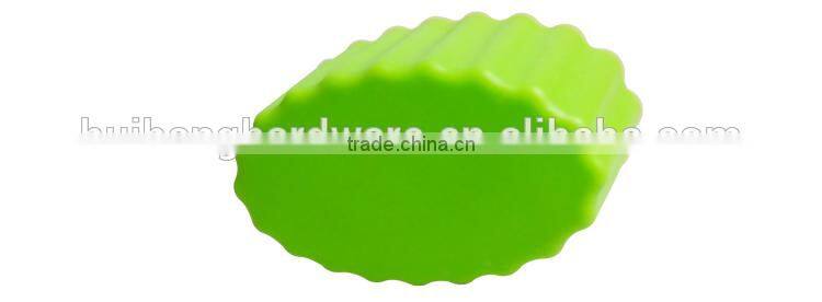 A03-10 Green oval silicone cake moulds /silicone cupcake mould/ muffin mould