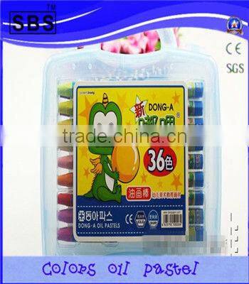 36 colour oil pastel cheap school stationery set for children