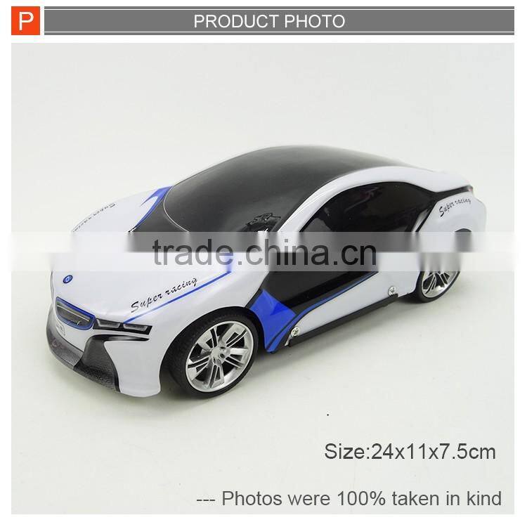 1/18 4 channels kids rc toy remote control car with lights