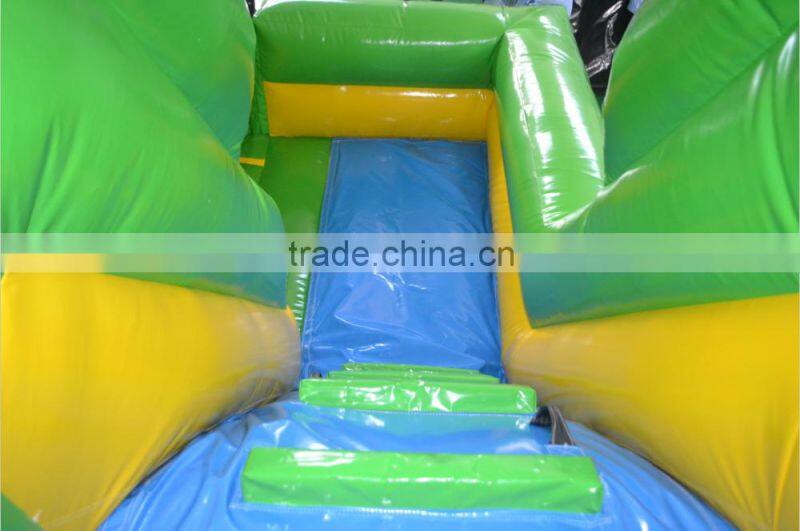 Selling popular mini green combo inflatable combo bouncer for children