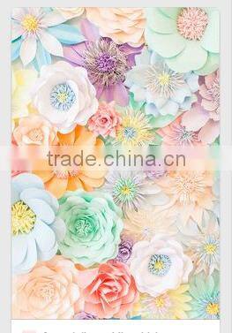Hot Sale Wedding Decoration big Wall Paper Flowers