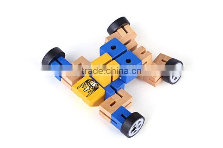 Classical nostalgic mini wooden robot man