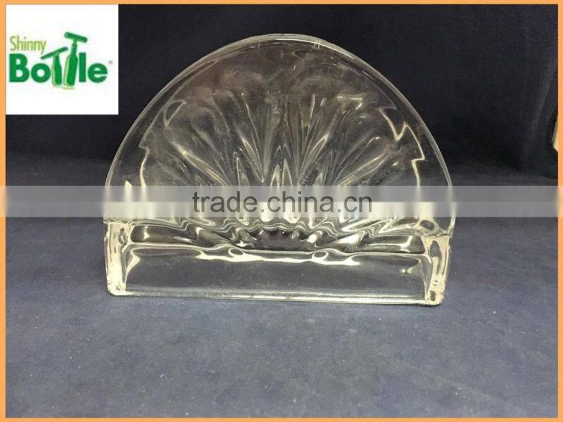 hotel decoration machine pressed glass paper towel holder