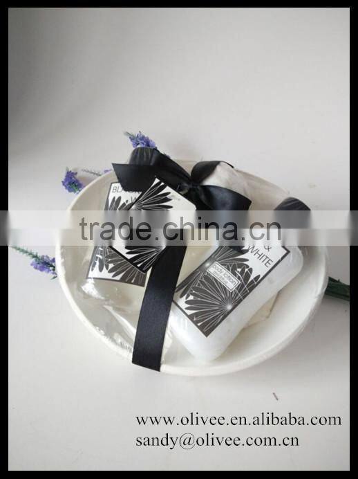 nice scent 120ml shower gel body lotion 100g rose fizzer with plastic dish