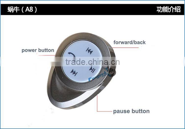 Support music playing handsfree mini earphone earpiece with bluetooth portable for mobile phone and apple