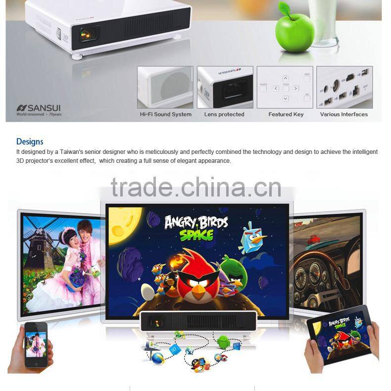 Sansui X5 power bank supply power 1080p led projector as good christmas gifts