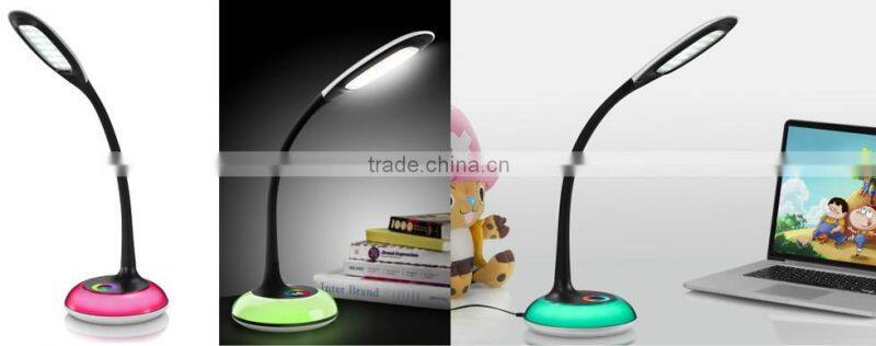 Modern gooseneck bedroom desk lamp/usb memory led desk lamp for reading