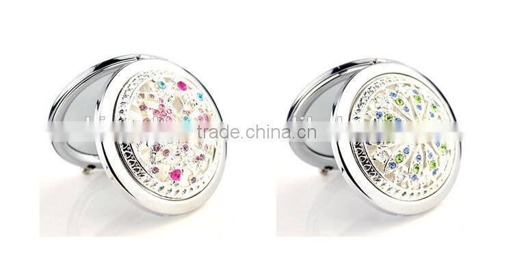 Round folding Russian metal Mirror